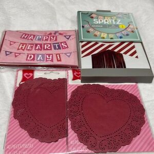 Spritz Valentine's Day Party Supplies Set - Red and Pink